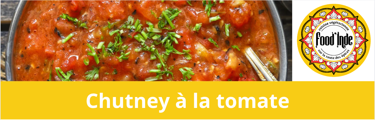 Chutney à la tomate Chutney de noix de coco indien