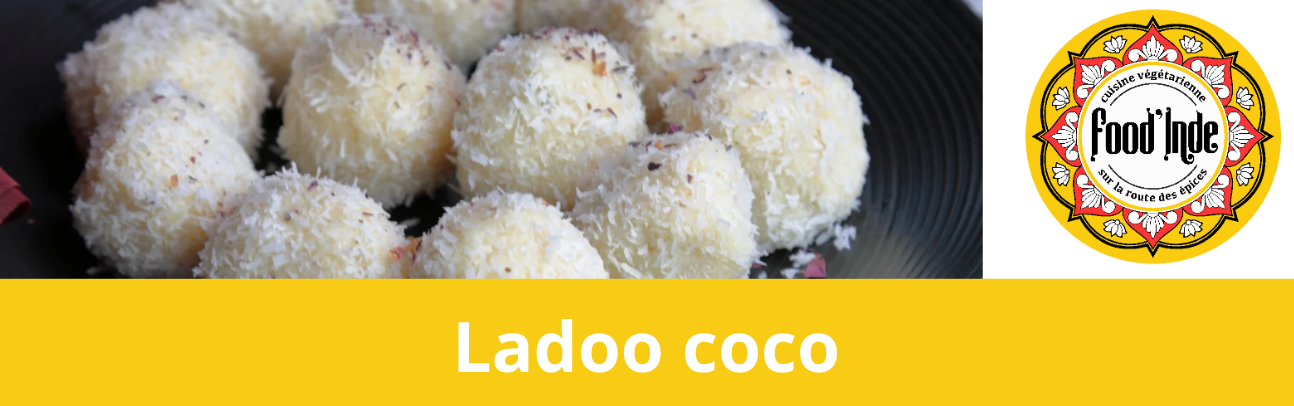 Ladoo coco Chutney de noix de coco indien